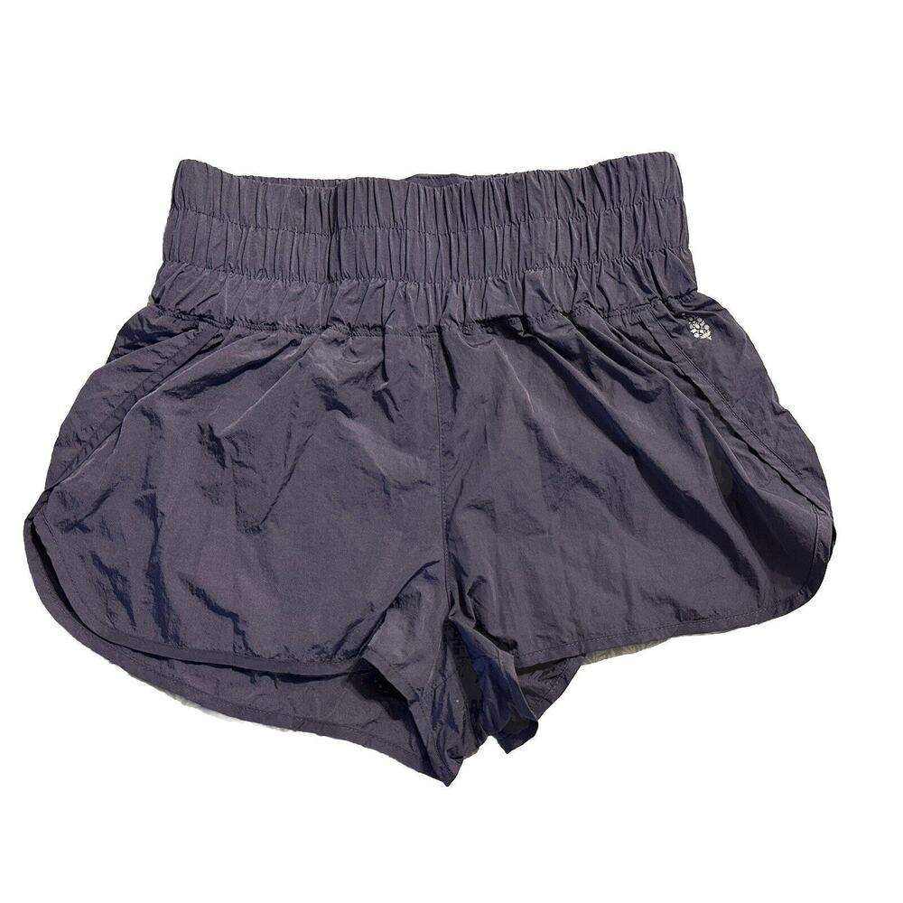Free People FP Movement The Way Home Shorts Purple Athletic Workout Sz Large